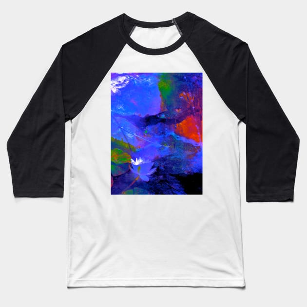Abstract 112 Baseball T-Shirt by secretgardener